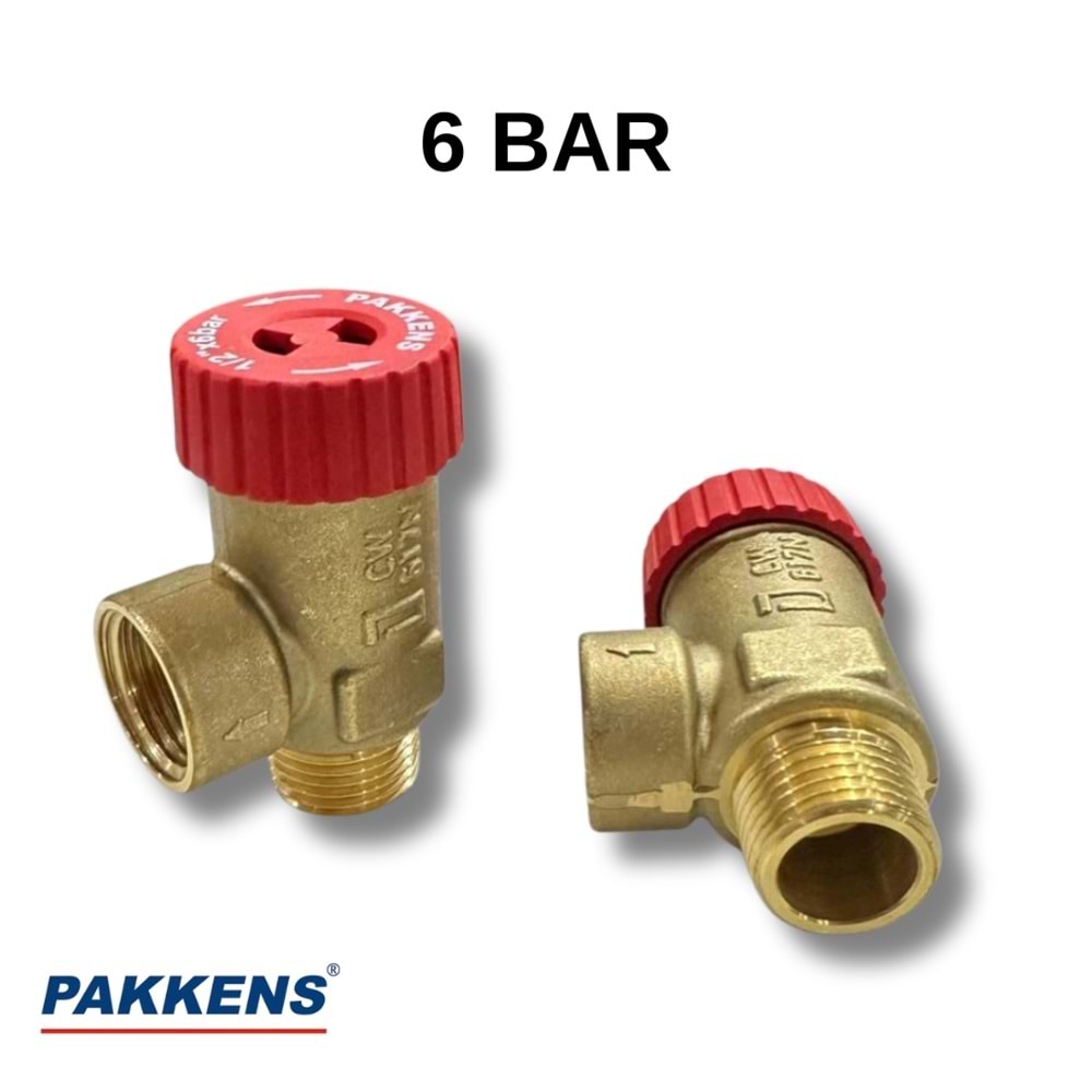 6 BAR EMN. VENTİLİ PAKKENS 1/2