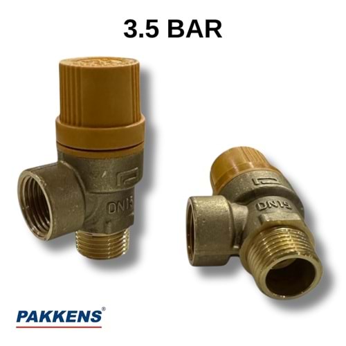 3,5 BAR EMNİYET VENTİLİ PAKKENS SOLAR 1/2